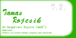 tamas rojcsik business card